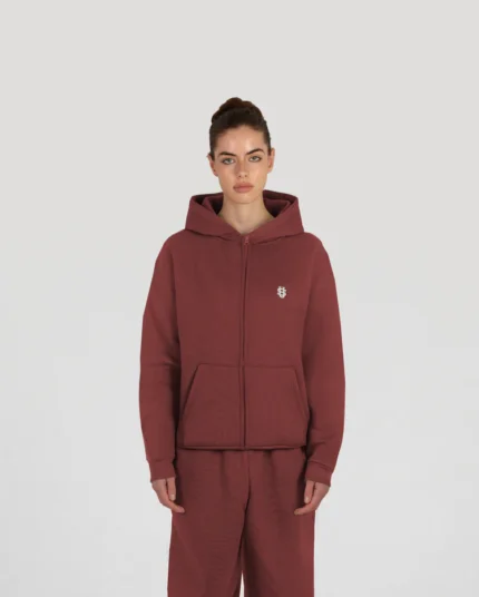 SU Maroon ZIPPER Tracksuit - SUVENE