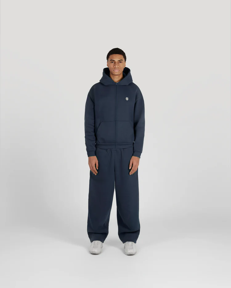 SU Navy Blue ZIPPER Tracksuit - SUVENE SU Navy Blue ZIPPER Tracksuit - SUVENE