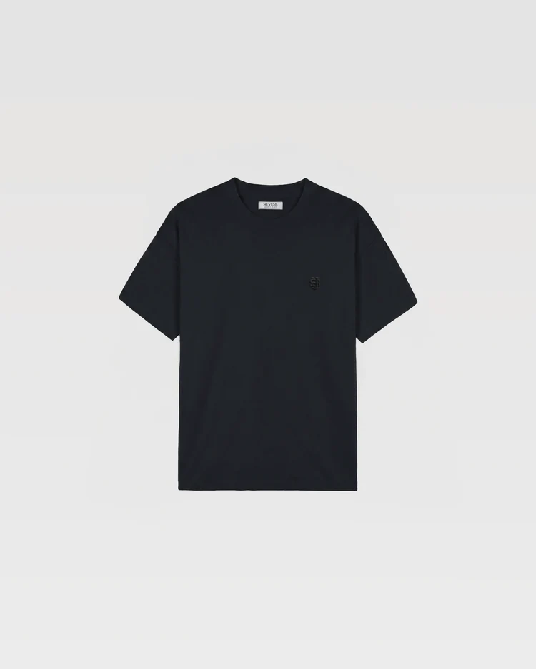 SUVENE REGULAR T-SHIRT - BLACK SUVENE REGULAR T-SHIRT - BLACK